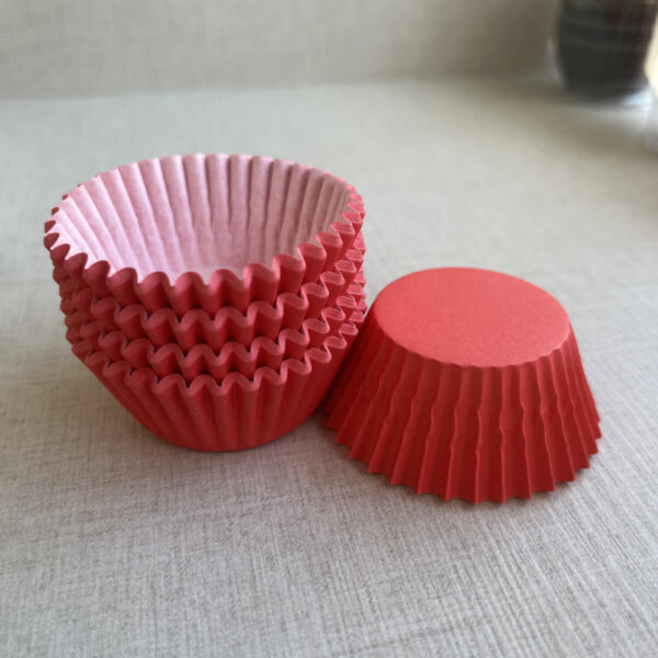 Capsula cupcake mini rojo