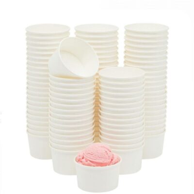 Pote polipapel blanco / Helado 3oz