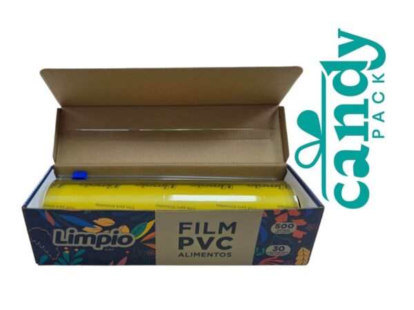 Film PVC Alimentos. Caja y Cortante 500Mtrs