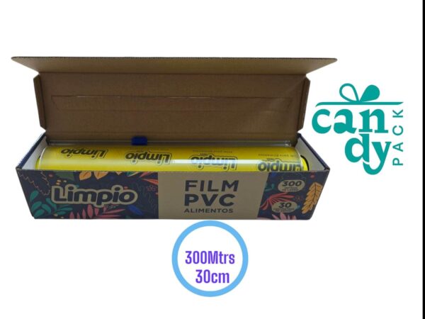 Film PVC Alimentos. Caja y Cortante 300Mtrs